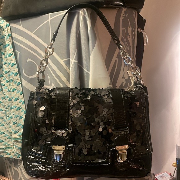 Coach Handbags - Coach Black SAMPLE Sequins Bag